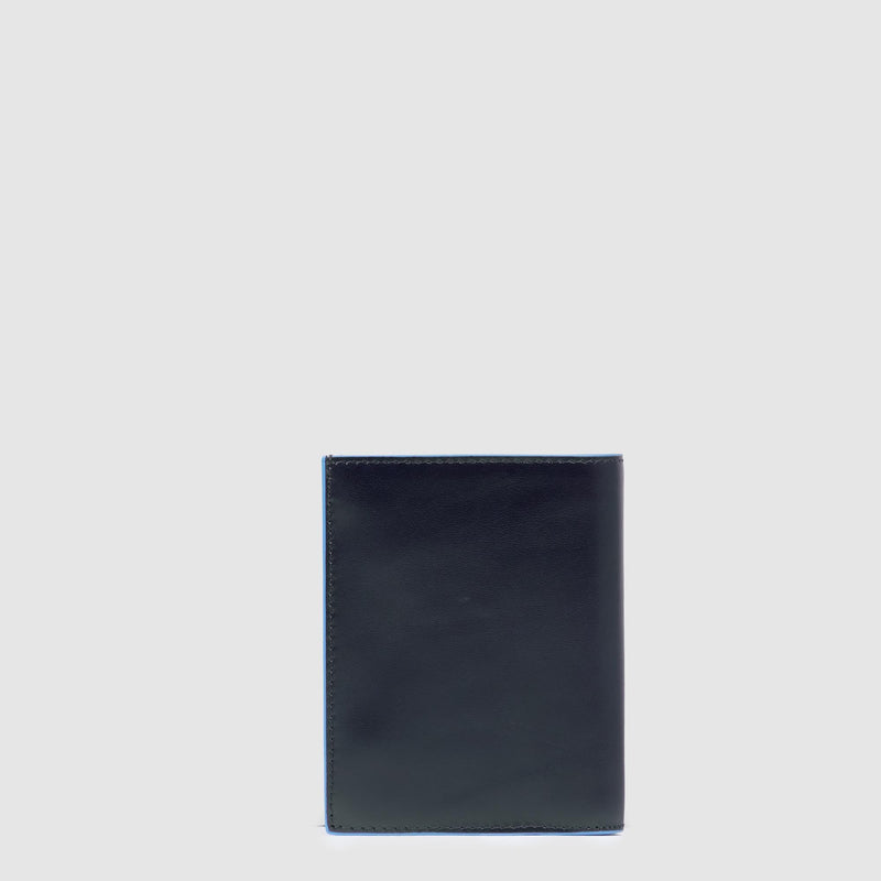 Vertical trifold men's wallet