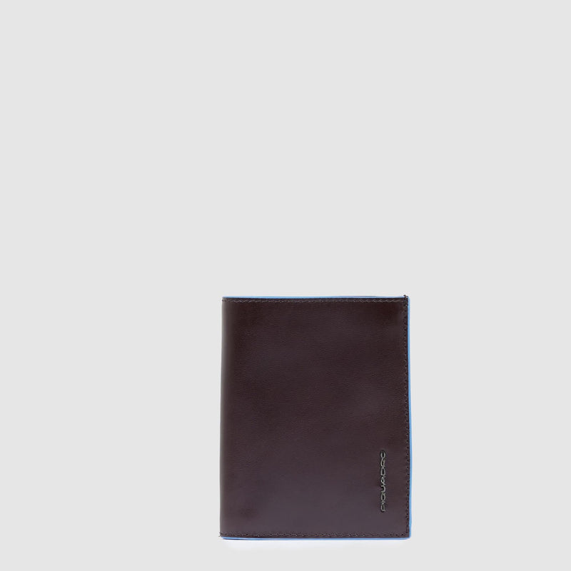 Vertical trifold men's wallet