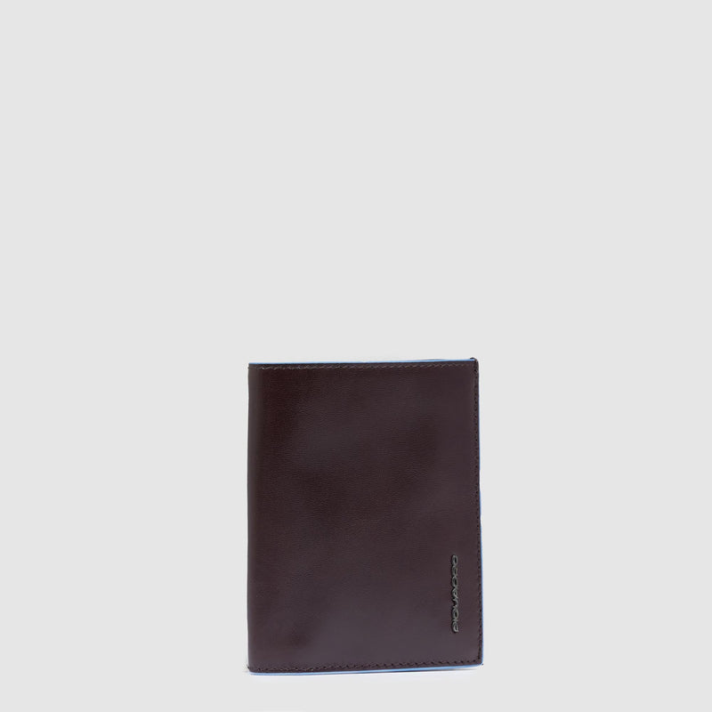 Vertical trifold men's wallet