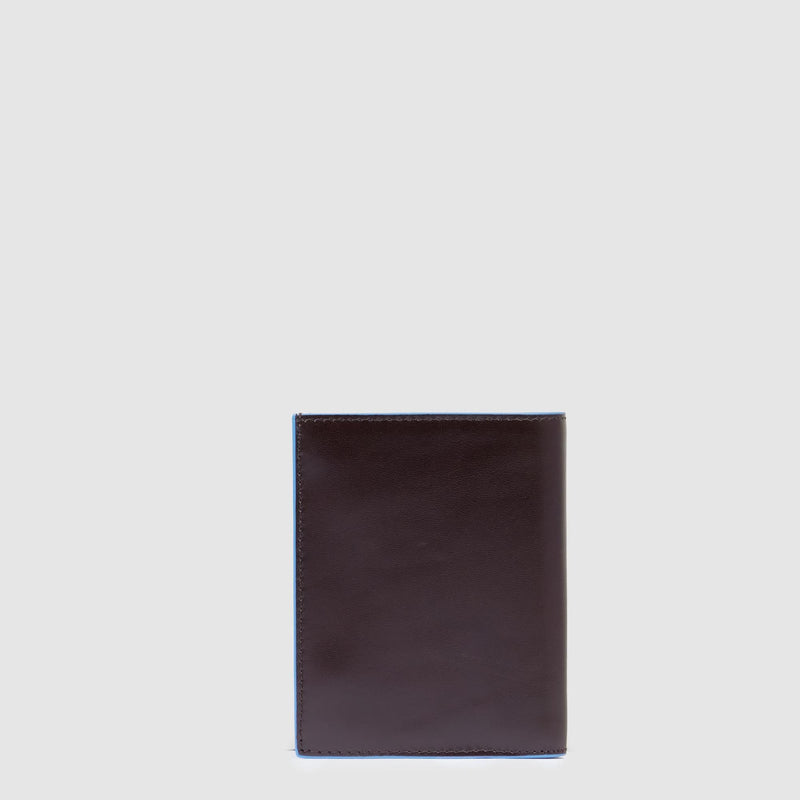 Vertical trifold men's wallet