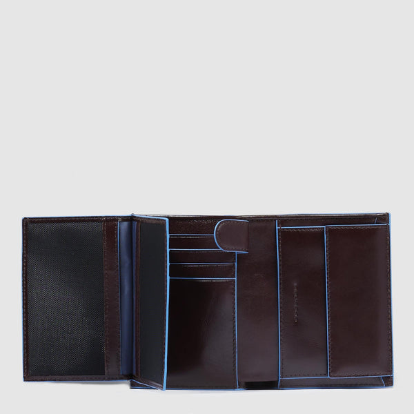 Vertical trifold men's wallet