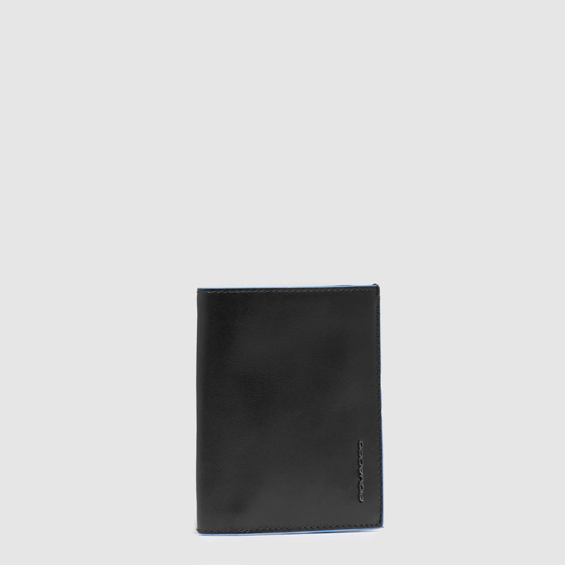 Vertical trifold men's wallet