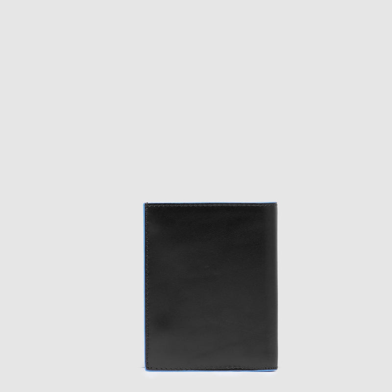 Vertical trifold men's wallet