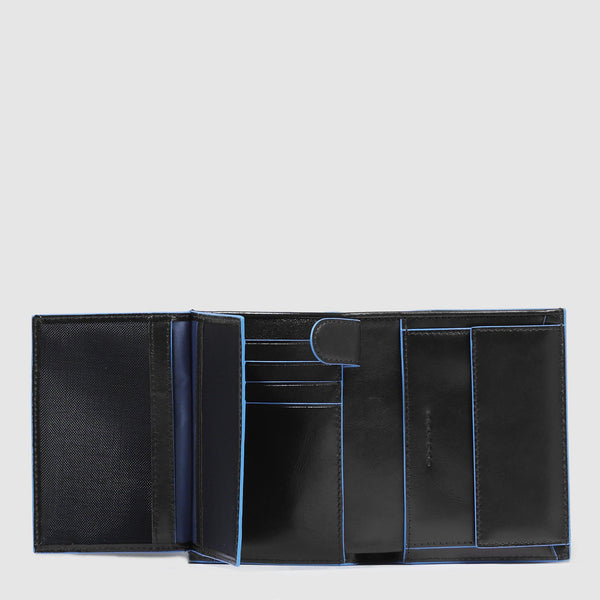 Vertical trifold men's wallet