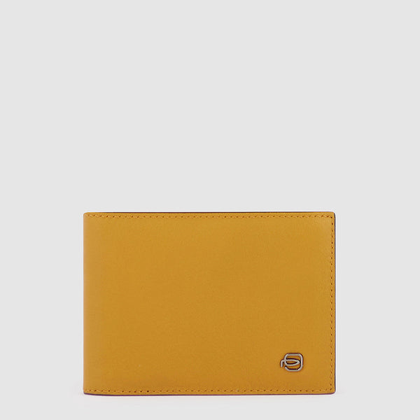 Men's Leather Wallet, 4 Card Slots - Yellow - photo 2