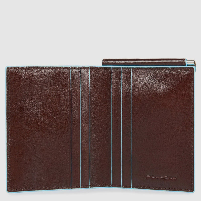 Men’s vertical wallet with money clip