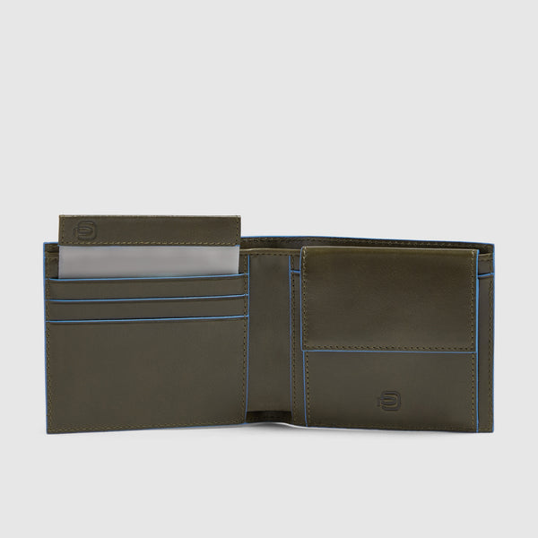 Men's RFID Leather Wallet, 2 Card Slots - Olive green - photo 3