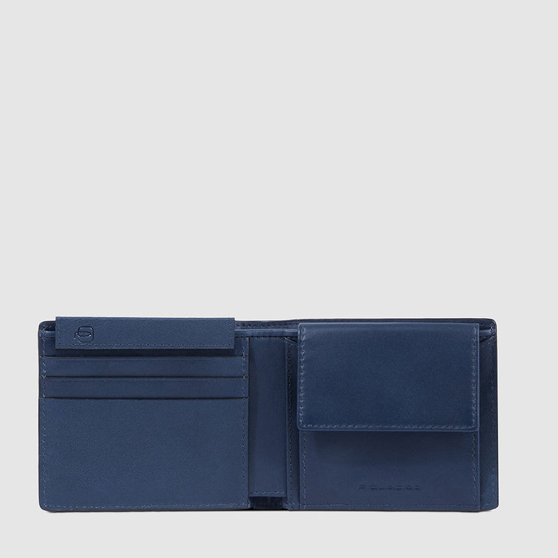 Leather men’s wallet with coin pocket