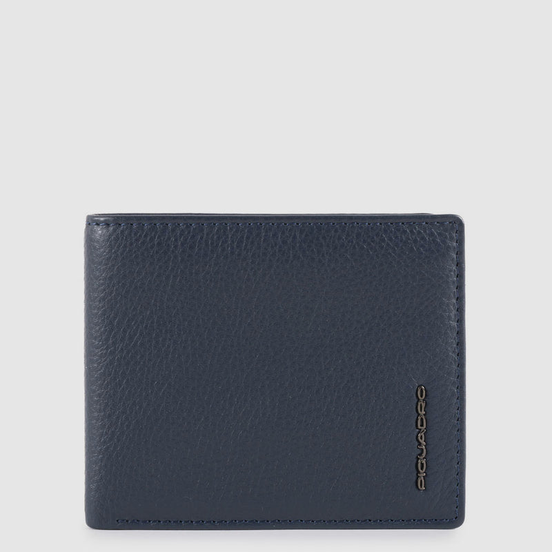 Men’s wallet with coin case, credit card facility,