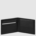 Leather Wallet with Flip-Out ID Holder and RFID Blocking