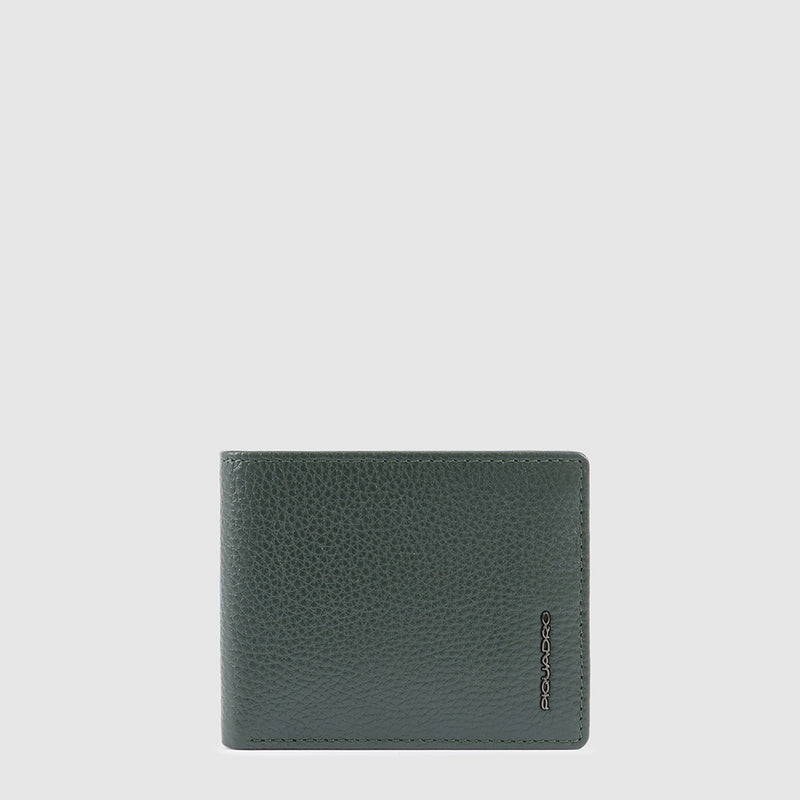 Men’s wallet with coin case, credit card facility,