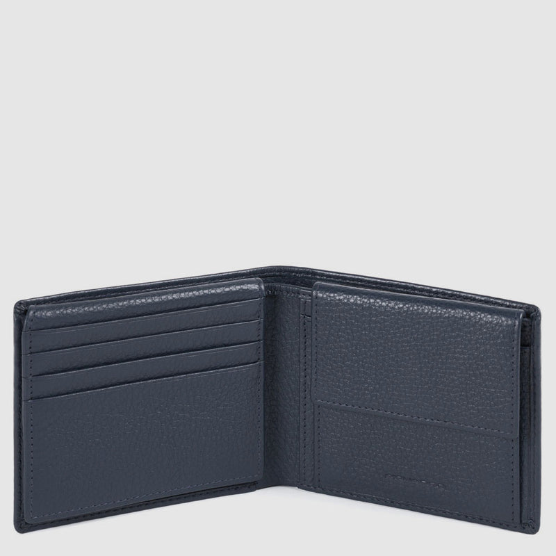 Portefeuille homme avec porte-CNI, porte-monnaie