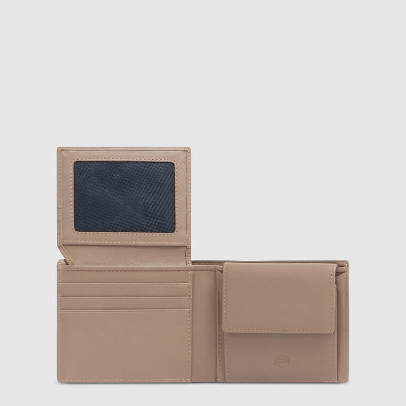 Portefeuille homme en cuir avec porte-CNI