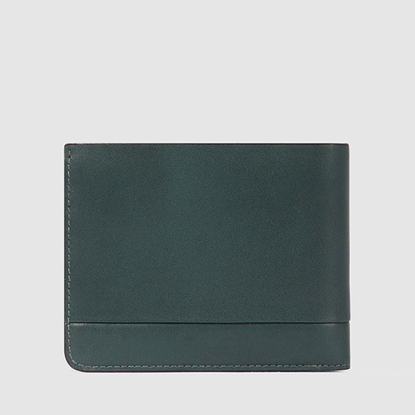 Slim men’s wallet with zipped coin pocket