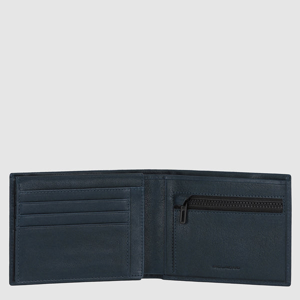 Men’s wallet with zipped coin pocket