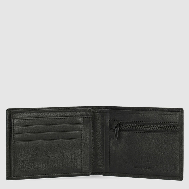 Men’s wallet with zipped coin pocket