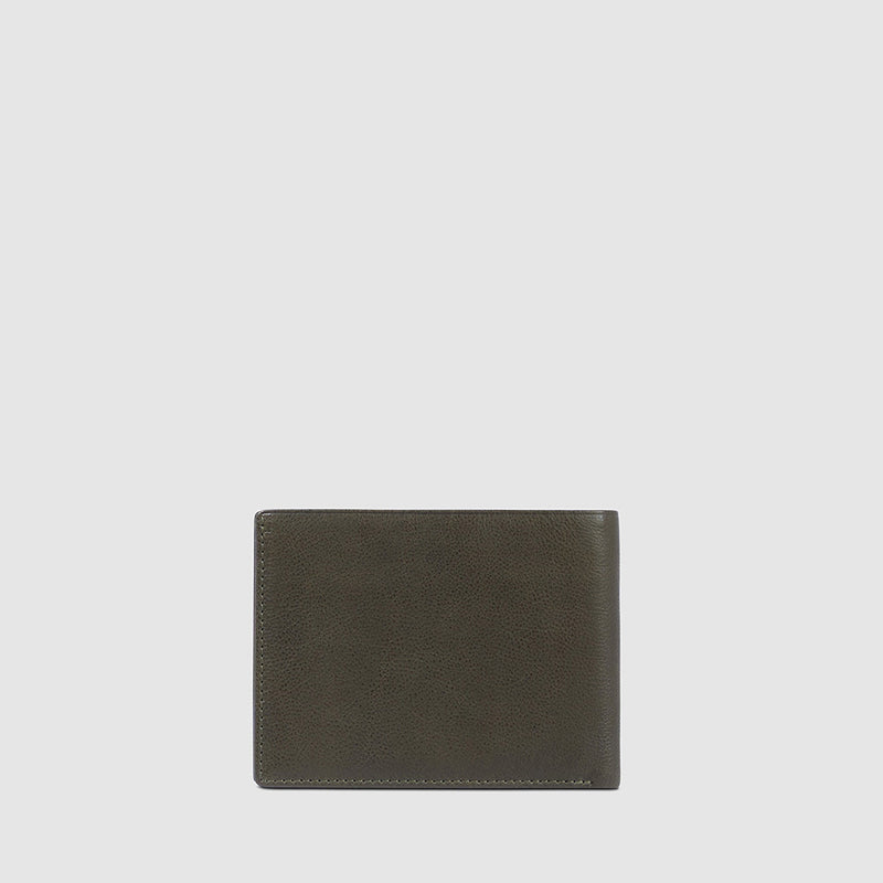 Men’s wallet with zipped coin pocket