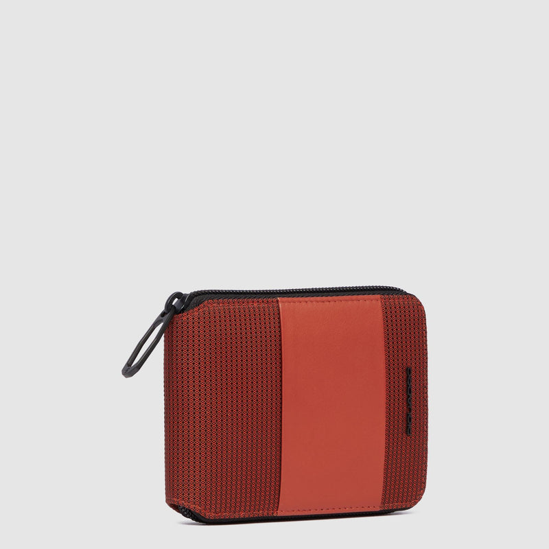 Billetera hombre con cremallera