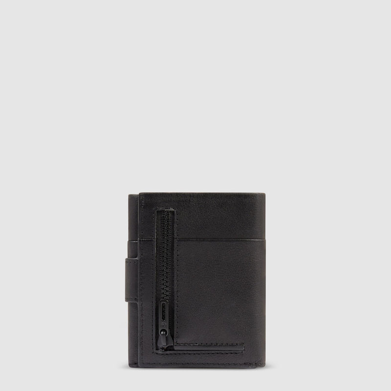 Pocket trifold men's wallet with money pocket