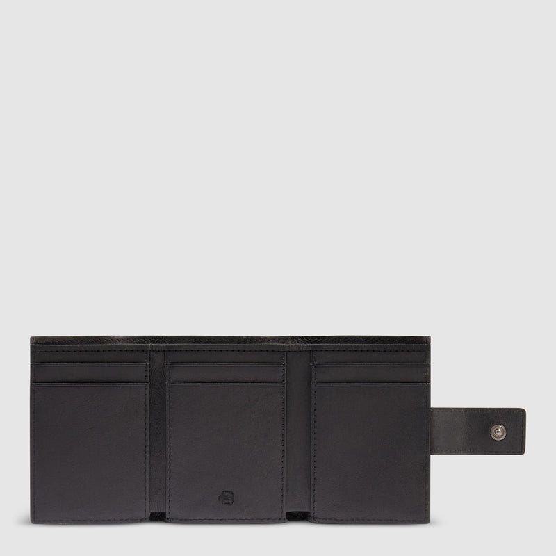 Pocket trifold men's wallet with money pocket