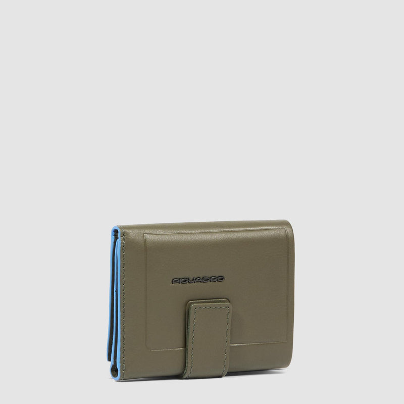 Pocket trifold men's wallet with money pocket