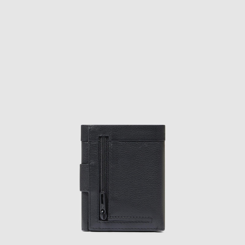 Pocket trifold men's wallet with money pocket