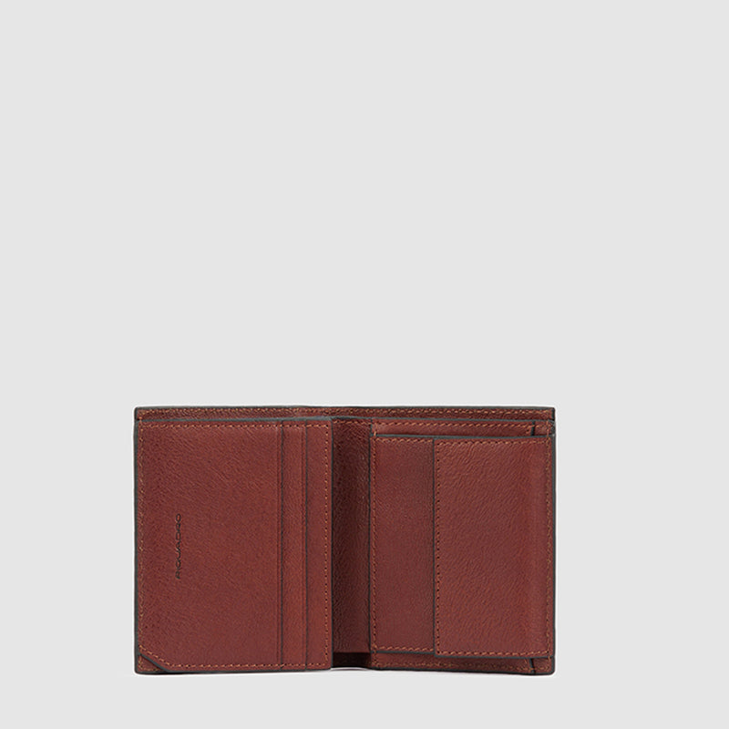 Portefeuille homme vertical avec porte-monnaie