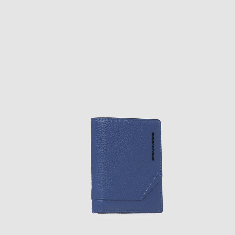 Portefeuille homme vertical avec porte-monnaie