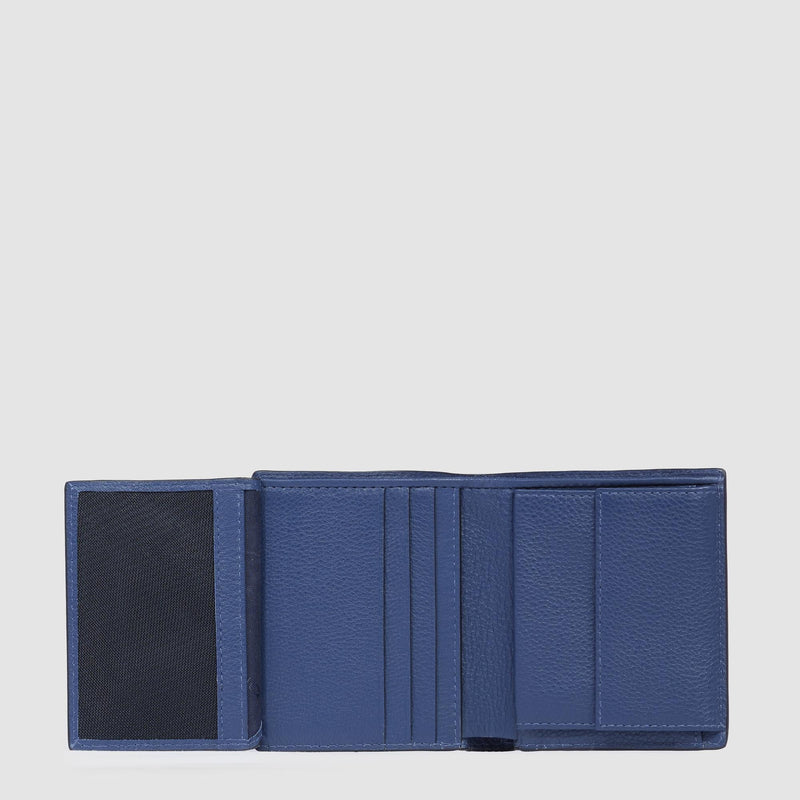 Portefeuille homme vertical avec porte-monnaie