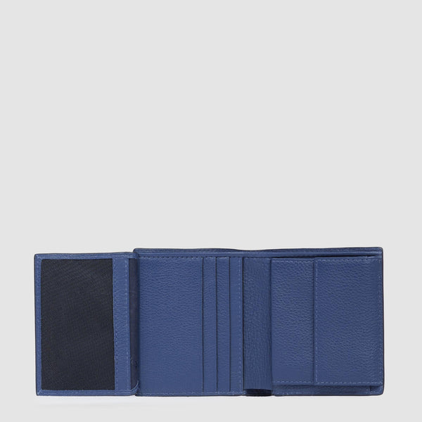 Portefeuille homme vertical avec porte-monnaie