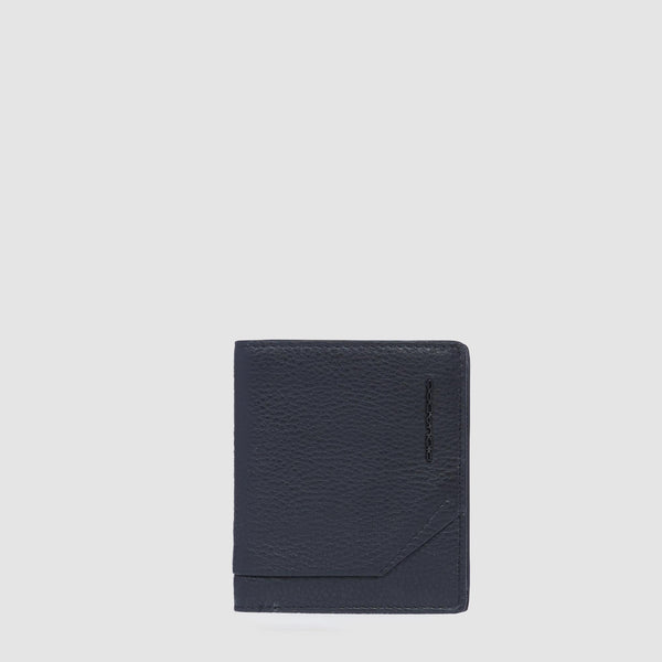 Vertical men’s wallet with coin pocket