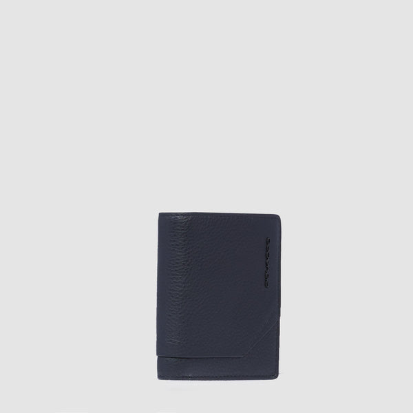 Vertical men’s wallet with coin pocket