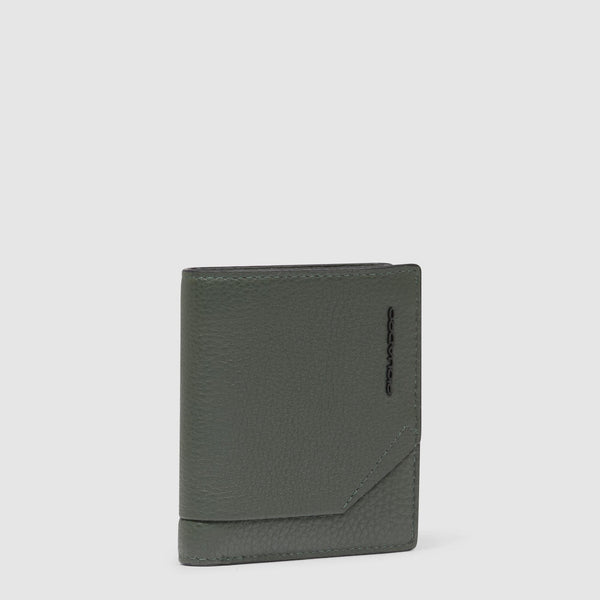 Vertical men’s wallet with coin pocket