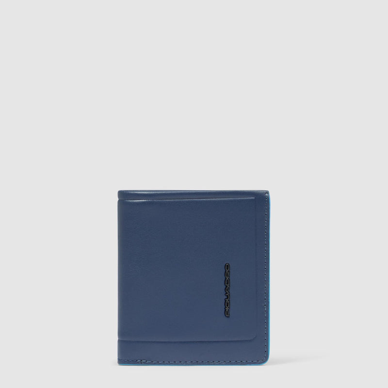 Vertical men’s wallet with coin pocket