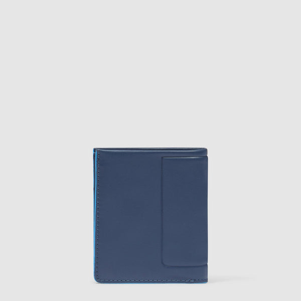 Vertical men’s wallet with coin pocket