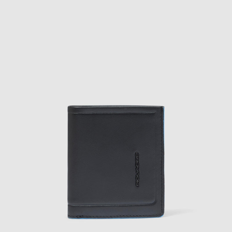 Vertical men’s wallet with coin pocket