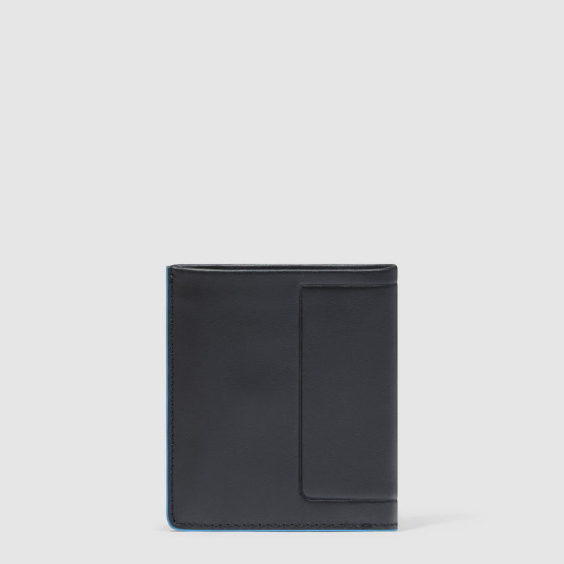 Vertical men’s wallet with coin pocket