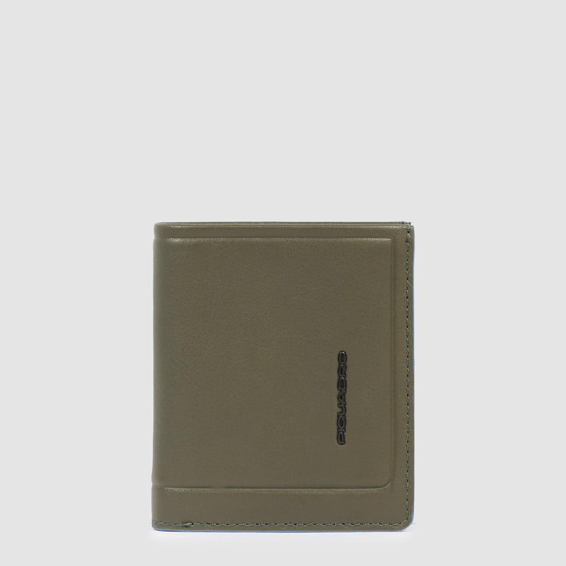Portefeuille homme vertical avec porte-monnaie