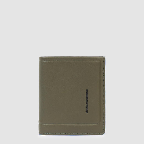 Portefeuille homme vertical avec porte-monnaie