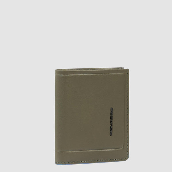 Portefeuille homme vertical avec porte-monnaie