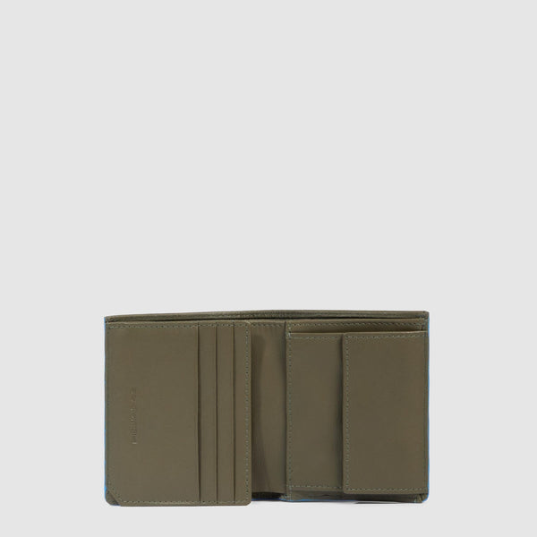 Portefeuille homme vertical avec porte-monnaie
