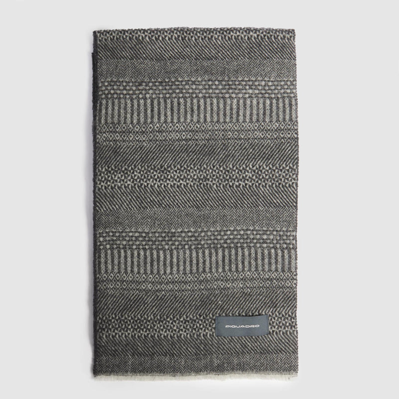 Men's scarf in 100% pure wool