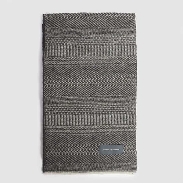 Men's scarf in 100% pure wool