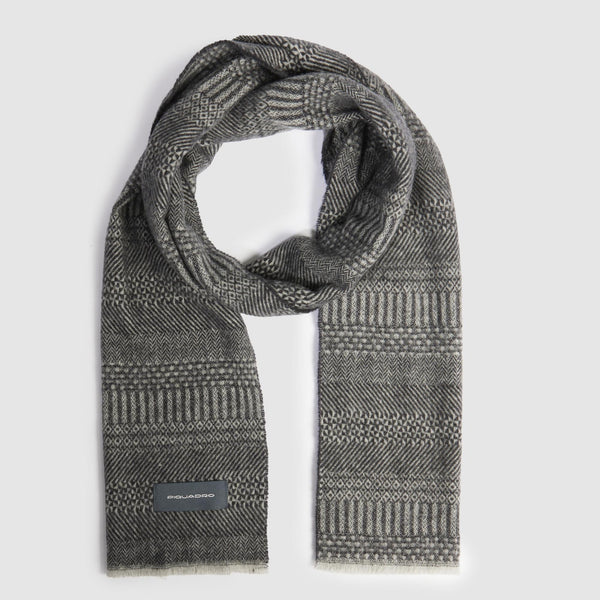 Men's scarf in 100% pure wool
