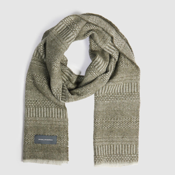 Men's scarf in 100% pure wool