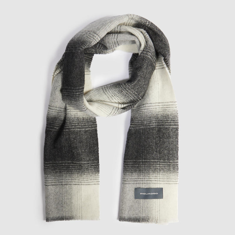 Men's scarf in wool and cashemere